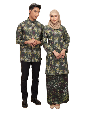 BATIK COTTON DAMIA 2.0 S 27-1 DARK GREEN