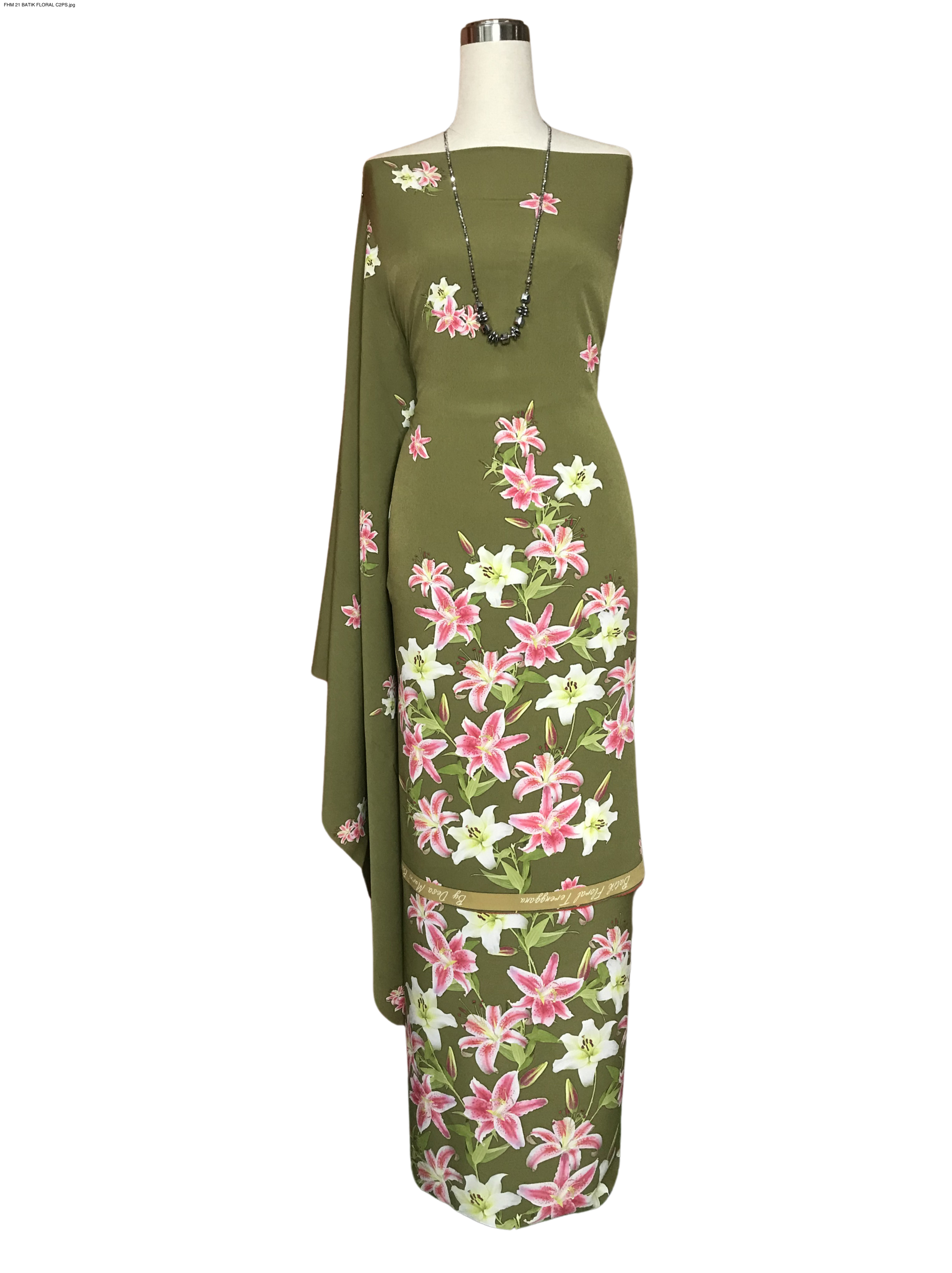 BATIK FLORAL TERENGGANU CREPE FHM 21