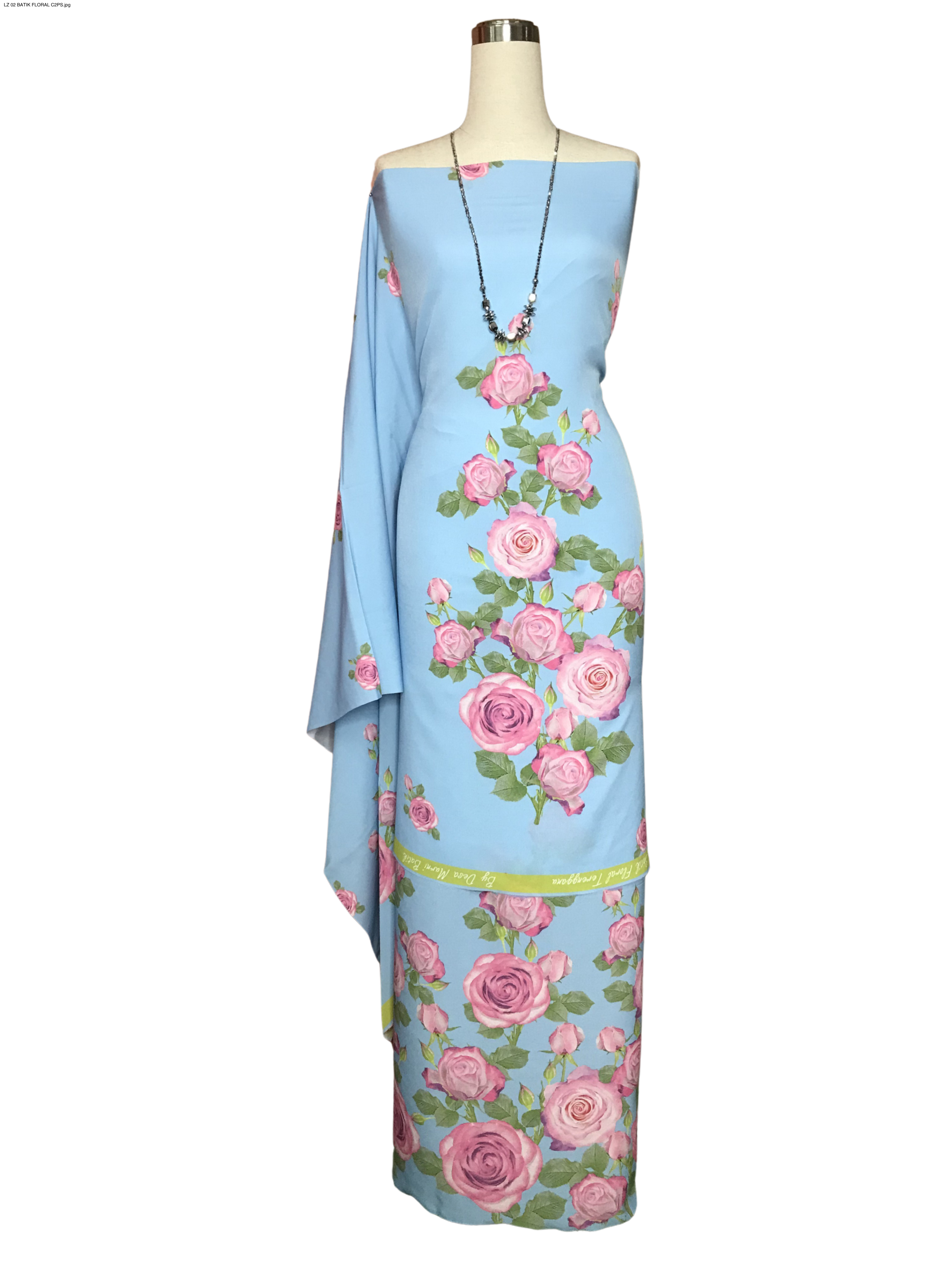 BATIK FLORAL TERENGGANU CREPE LZ 02