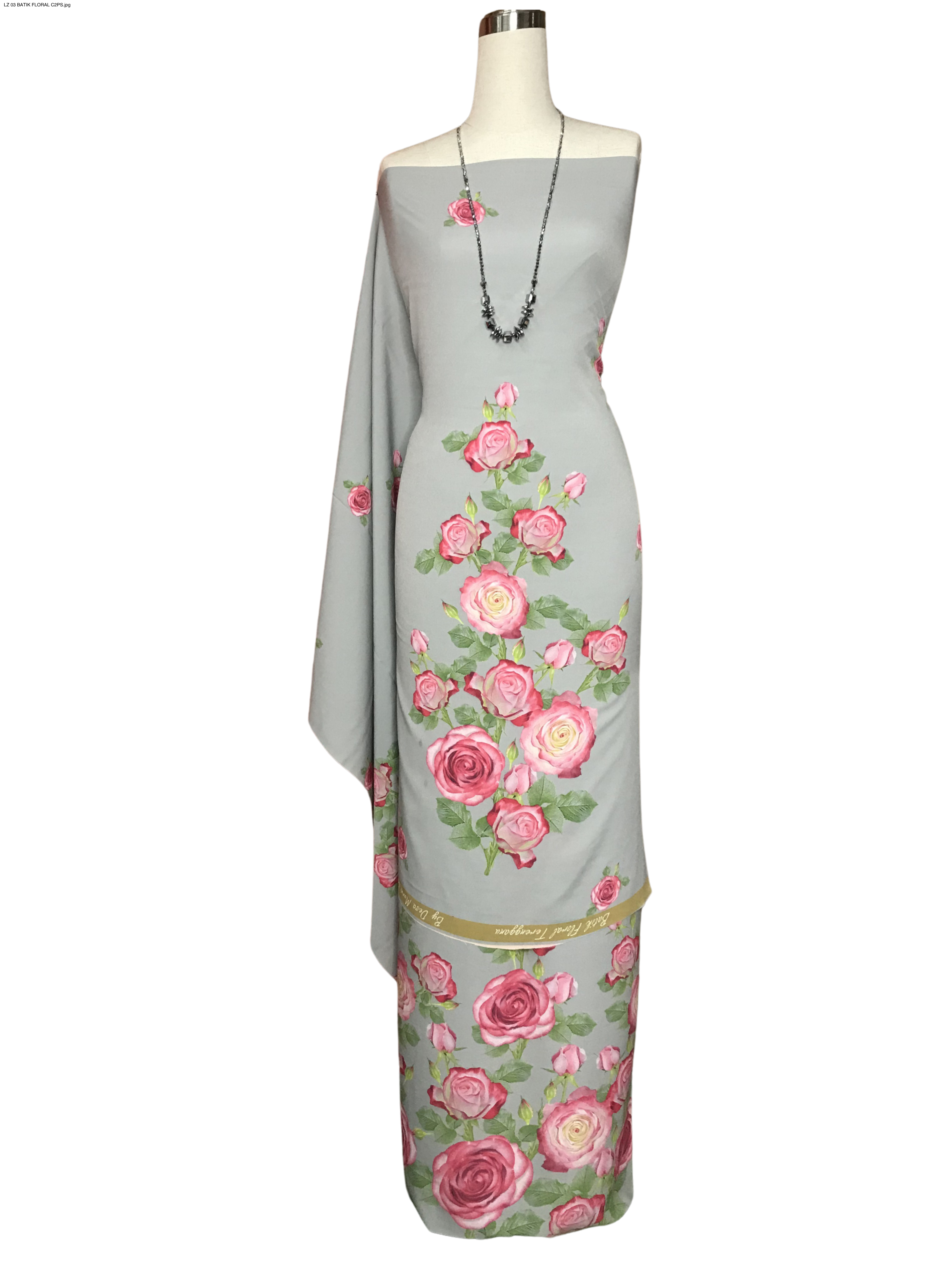 BATIK FLORAL TERENGGANU CREPE LZ 03
