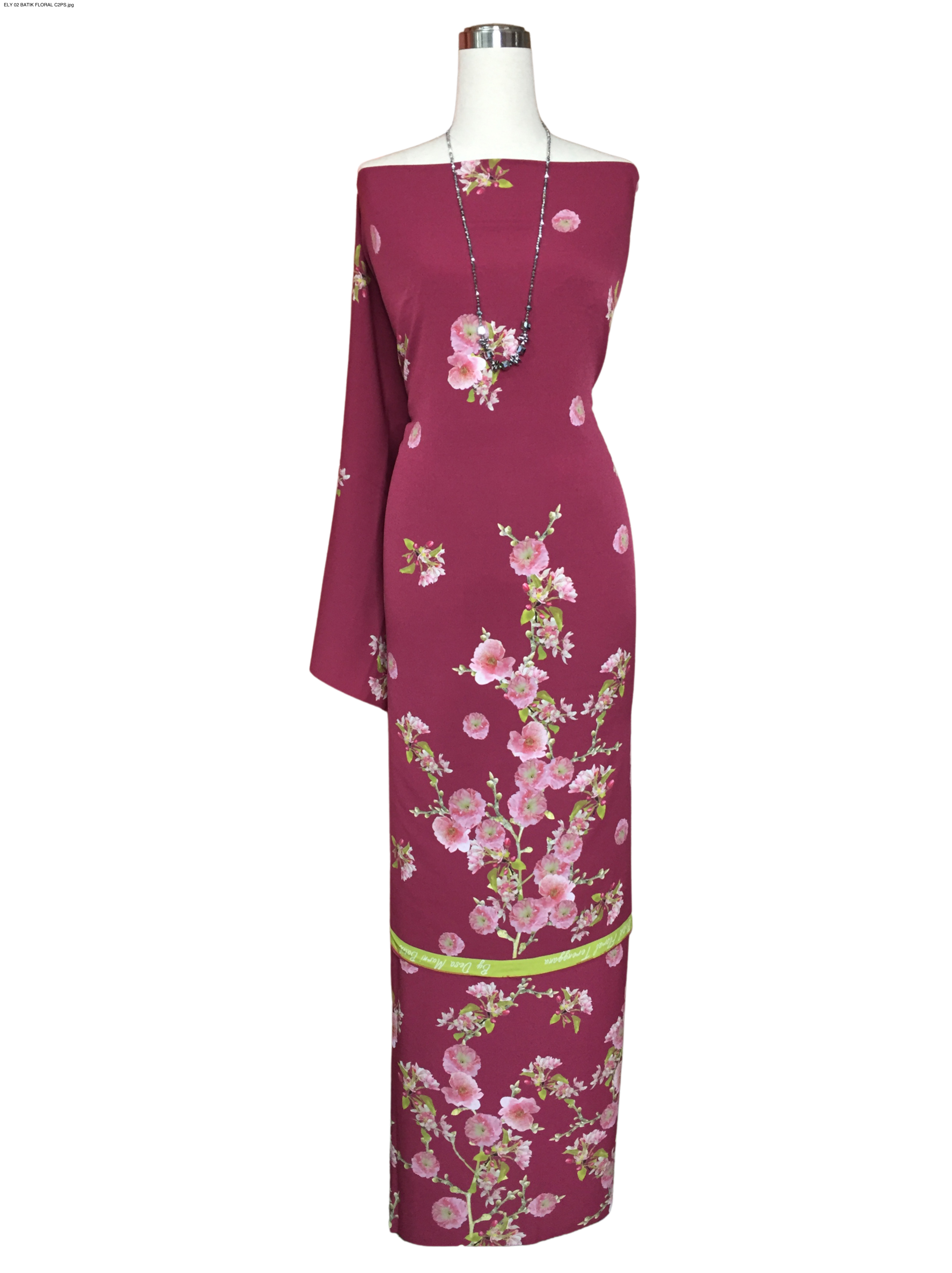 BATIK FLORAL TERENGGANU CREPE ELY 02