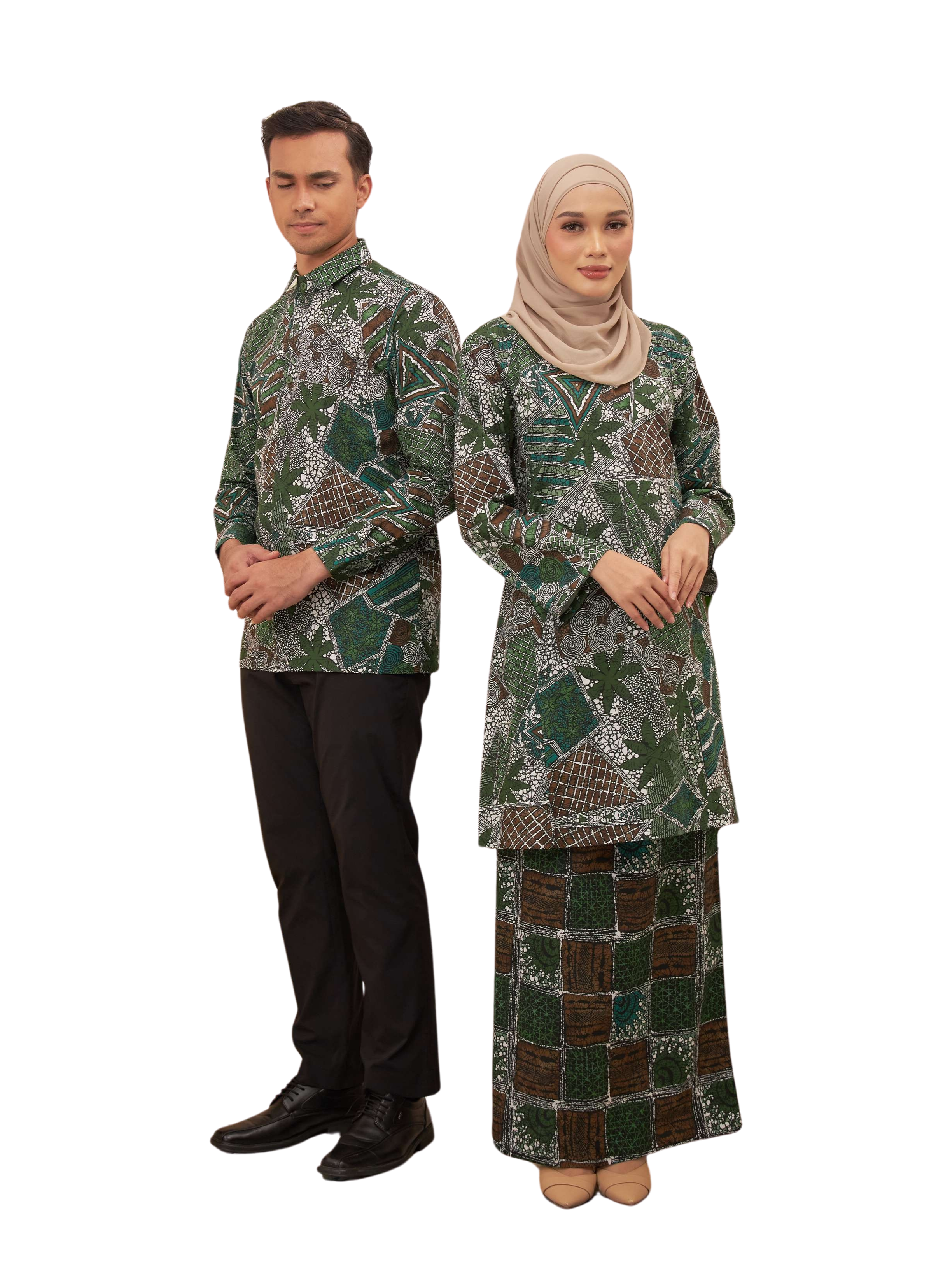 BATIK COTTON DAMIA 1.0 S 19-3 DARK GREEN
