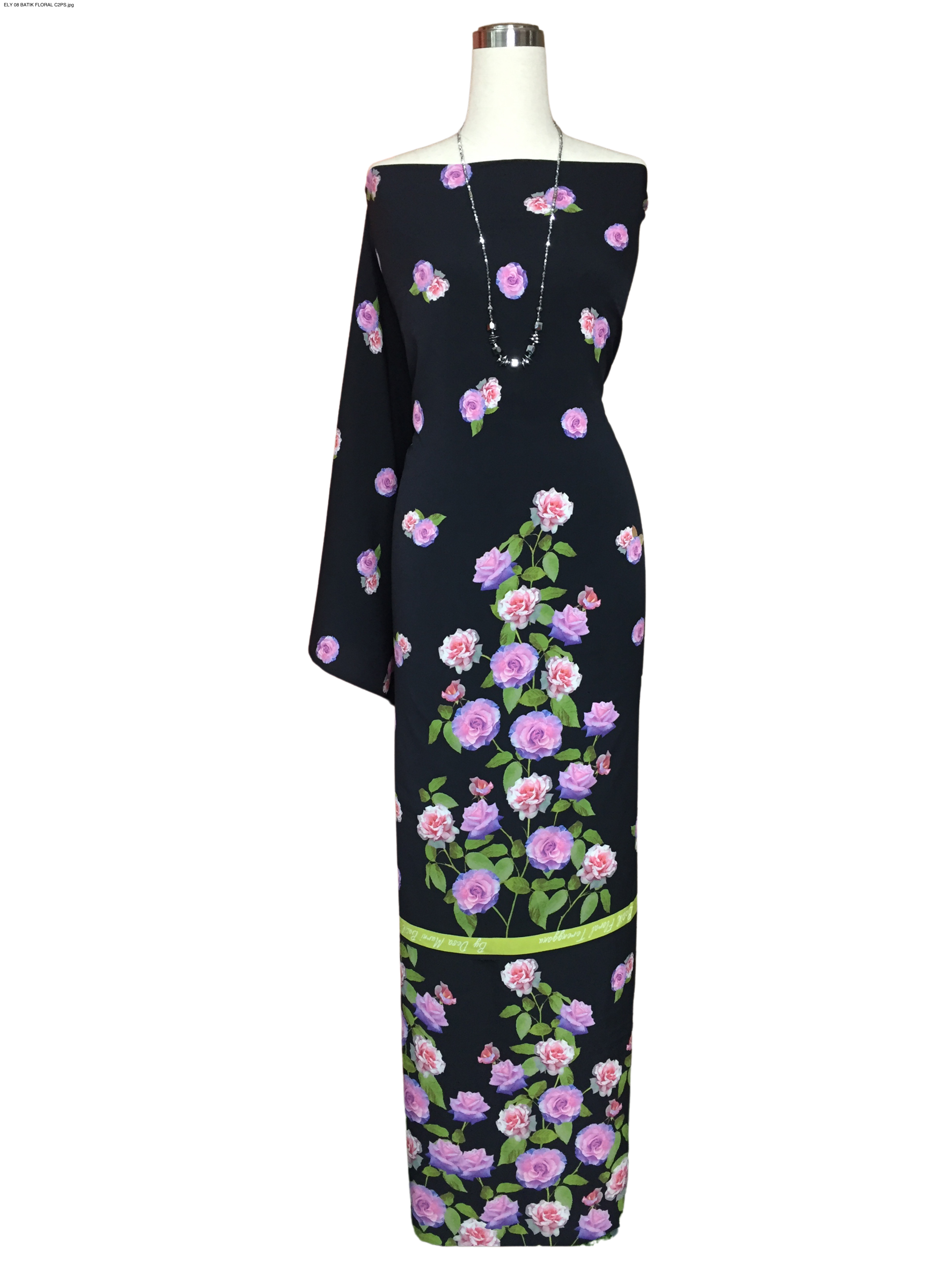 BATIK FLORAL TERENGGANU CREPE ELY 08