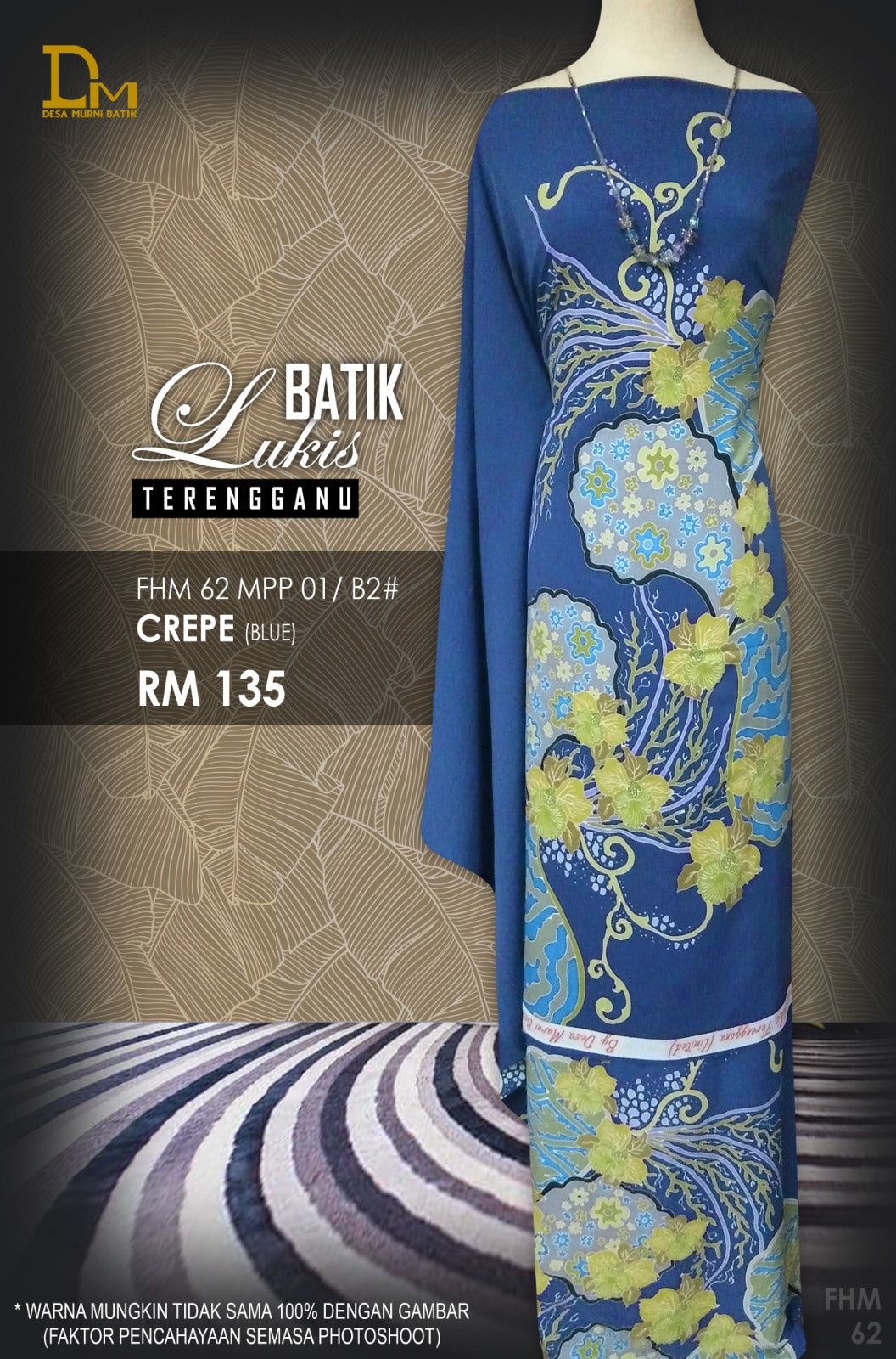 BATIK LUKIS TERENGGANU CREPE FHM 62 MPP 01