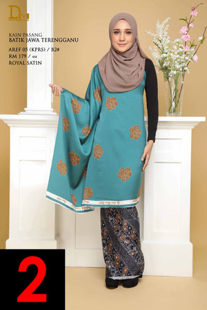 BATIK JAWA TERENGGANU AREF 05 ROYAL SATIN