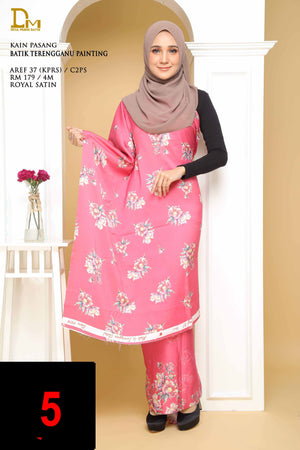 BATIK TERENGGANU PAINTING AREF 37 CREPE