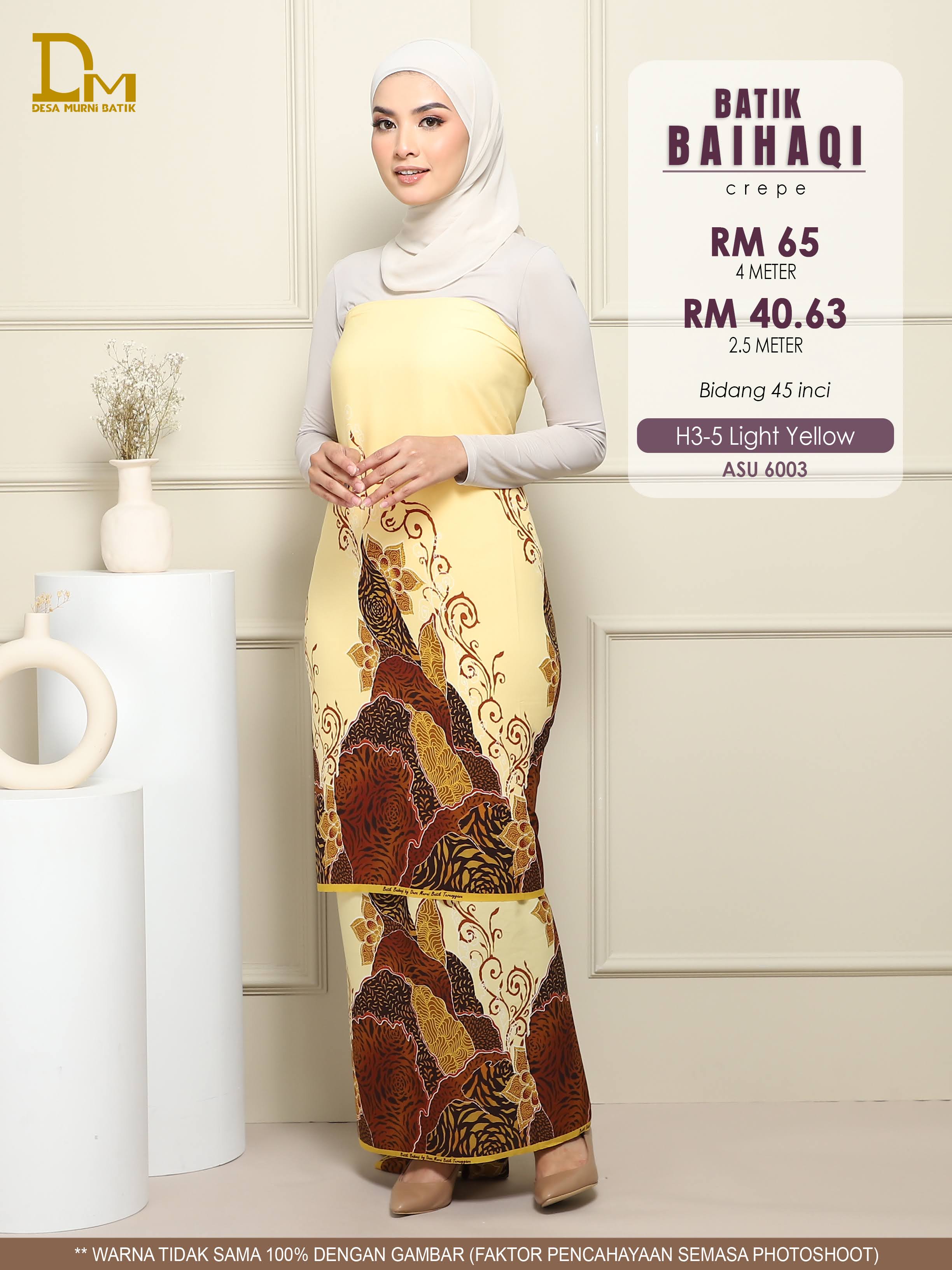 BAIHAQI H 3-5 KUNING CAHAYA