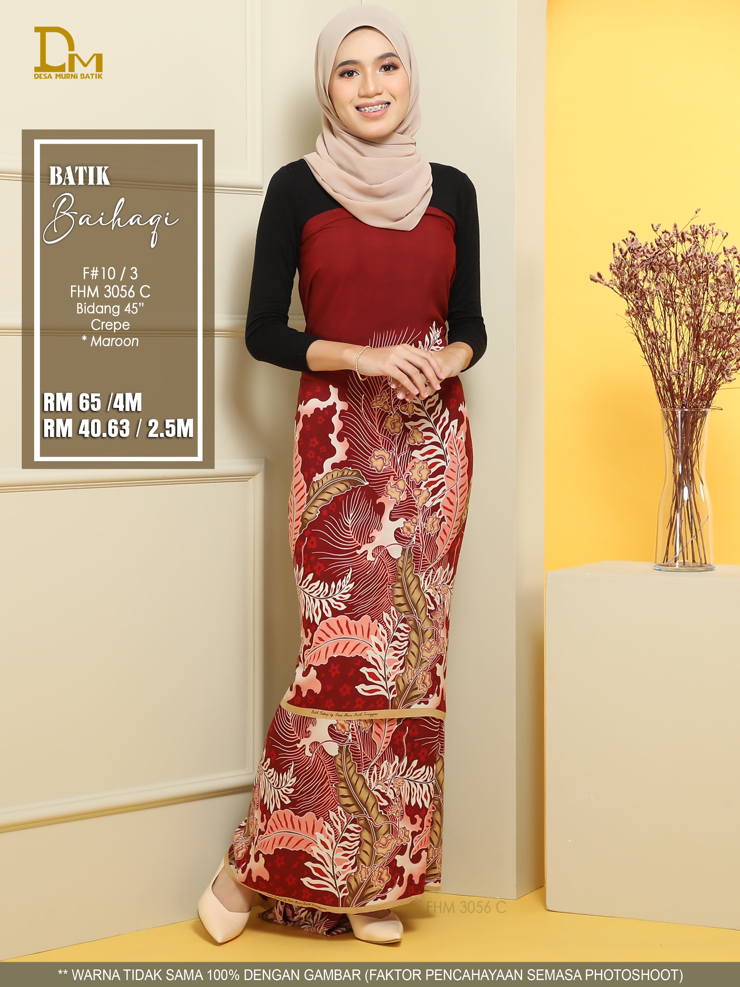BAIHAQI F 10-3 MAROON