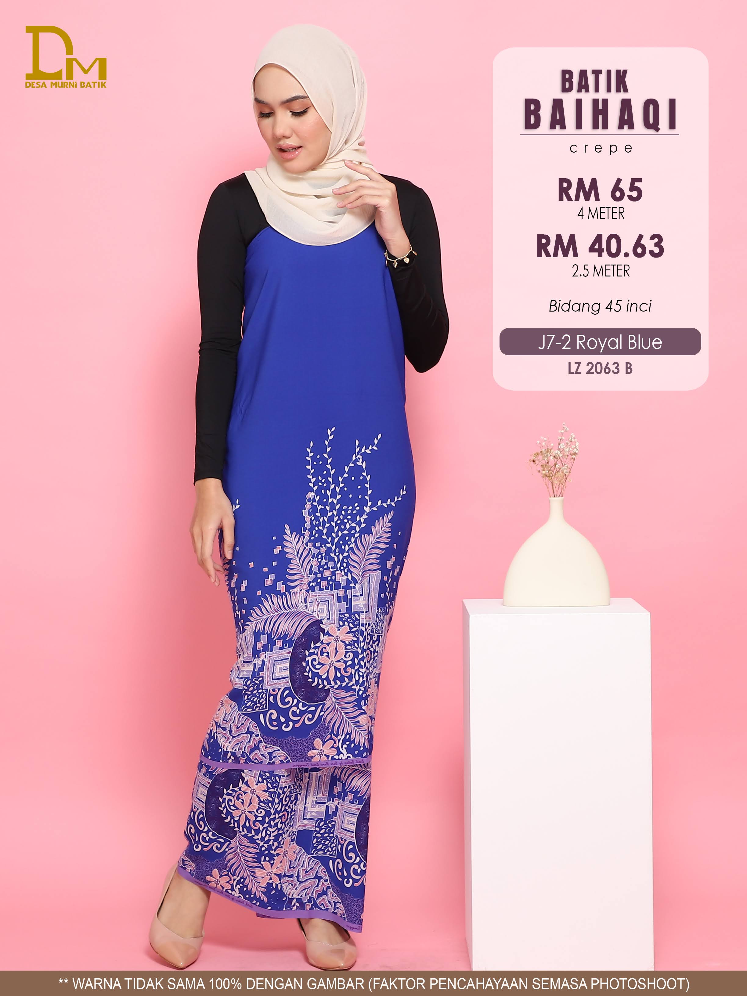 BAIHAQI J 7-2 ROYAL BLUE