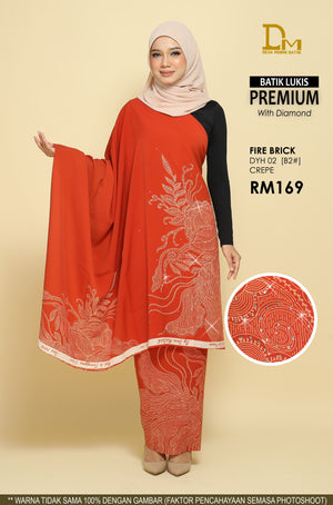 BATIK LUKIS PREMIUM WITH DIAMOND CREPE DYH 02