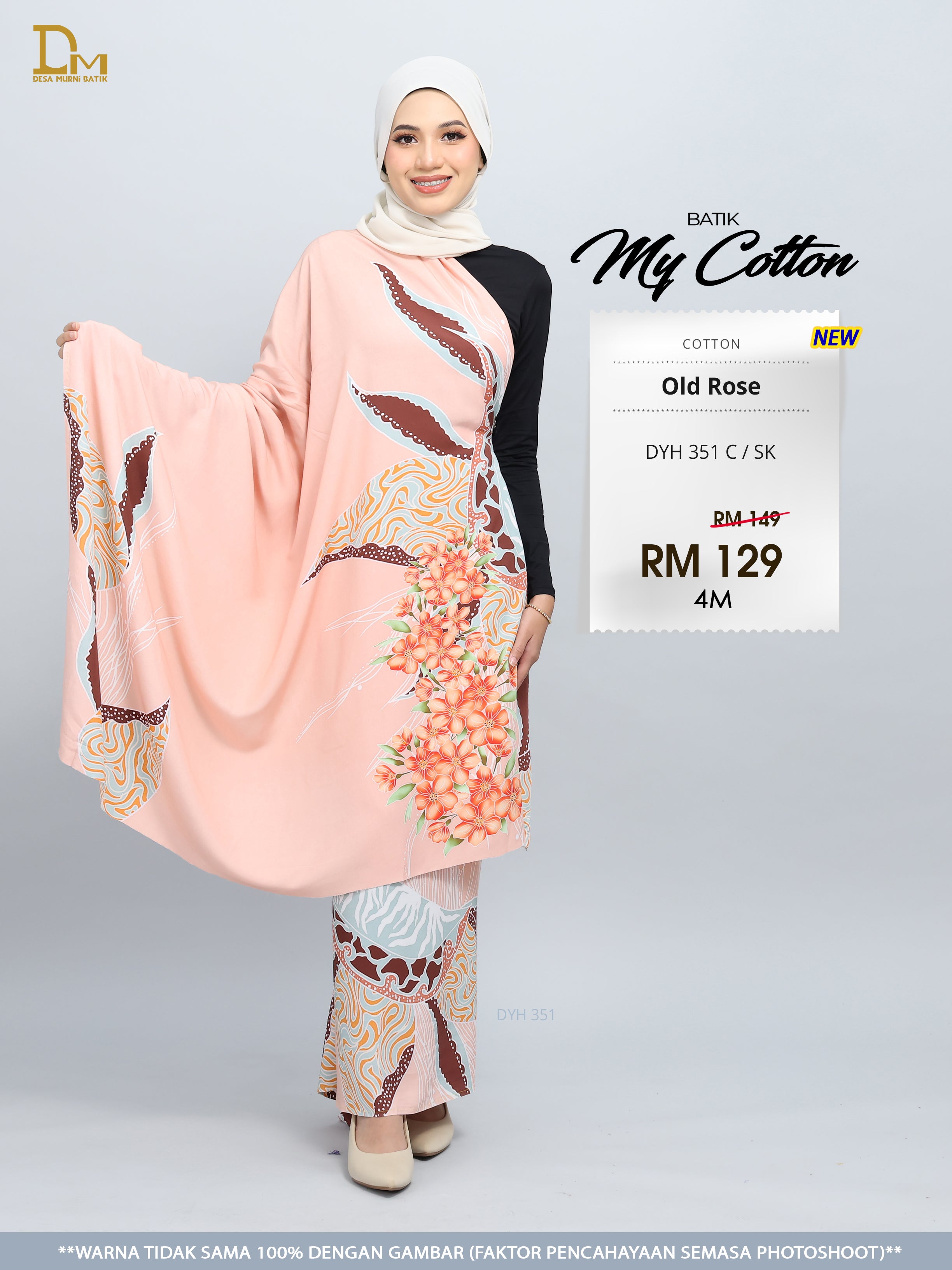 BATIK MY COTTON DYH 351 C / SK OLD ROSE