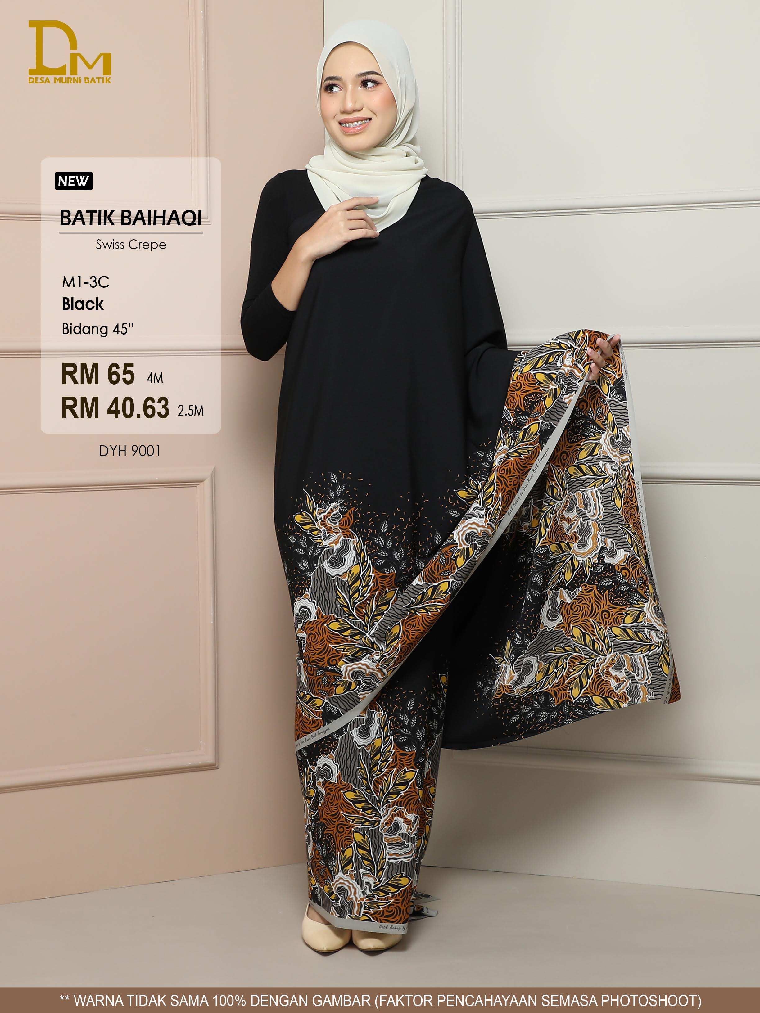 BAIHAQI M 1-3 BLACK