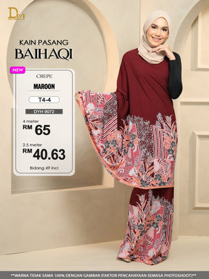 BAIHAQI T 4-4 MAROON