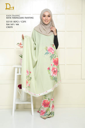 BATIK TERENGGANU PAINTING ELY 01 CREPE
