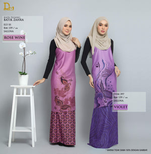 BATIK ZAHRA ELY 01 SALUNA ROSE WINE