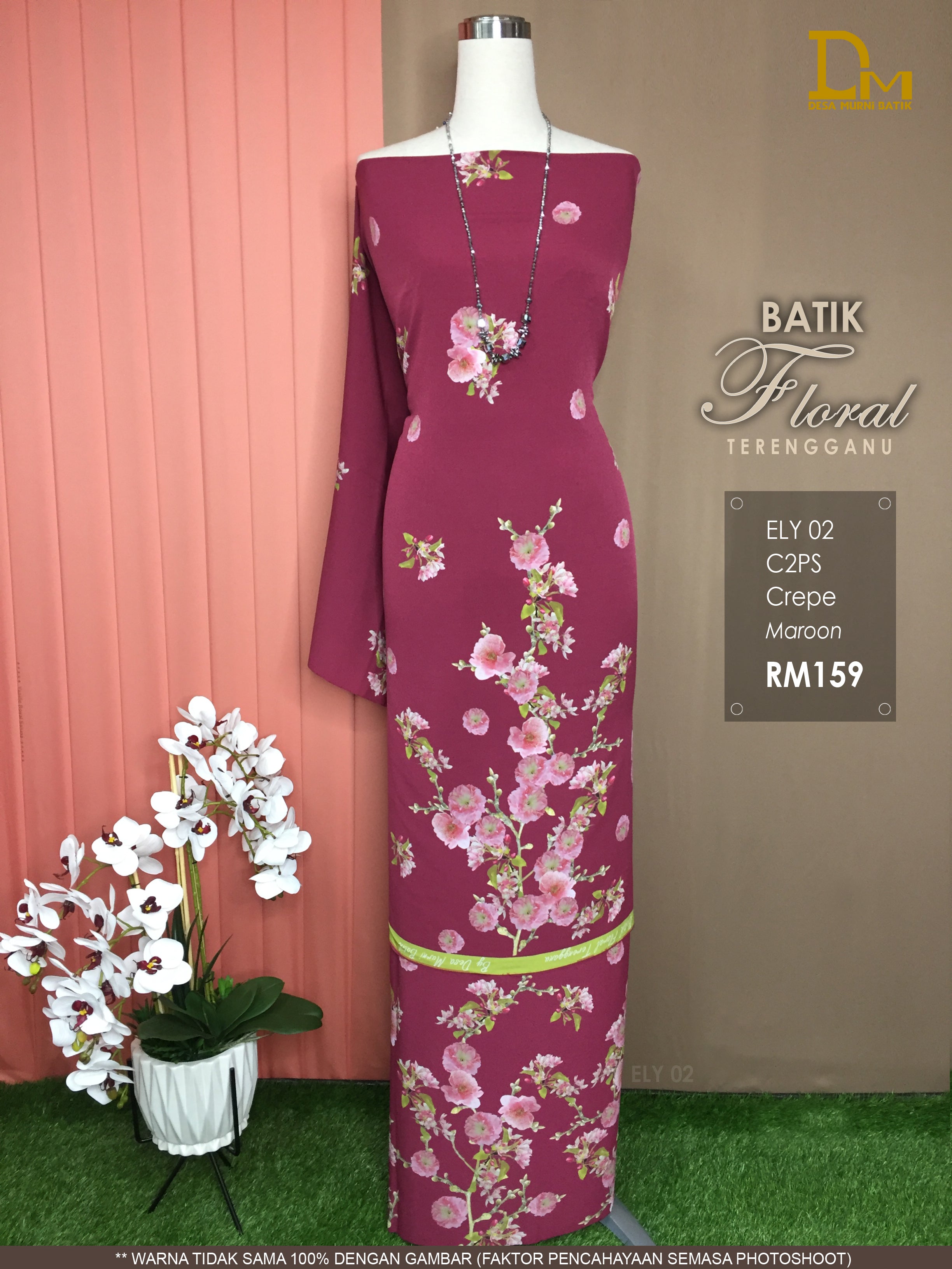 BATIK FLORAL TERENGGANU CREPE ELY 02