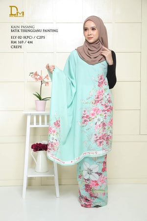 BATIK TERENGGANU PAINTING ELY 02 CREPE