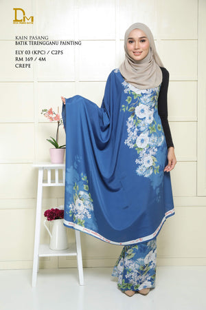 BATIK TERENGGANU PAINTING ELY 03 CREPE