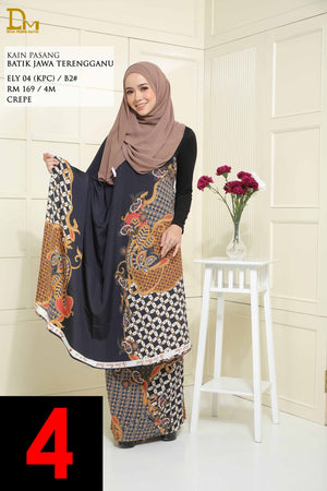 BATIK JAWA TERENGGANU ELY 04 CREPE