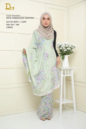 BATIK TERENGGANU PAINTING ELY 05 CREPE