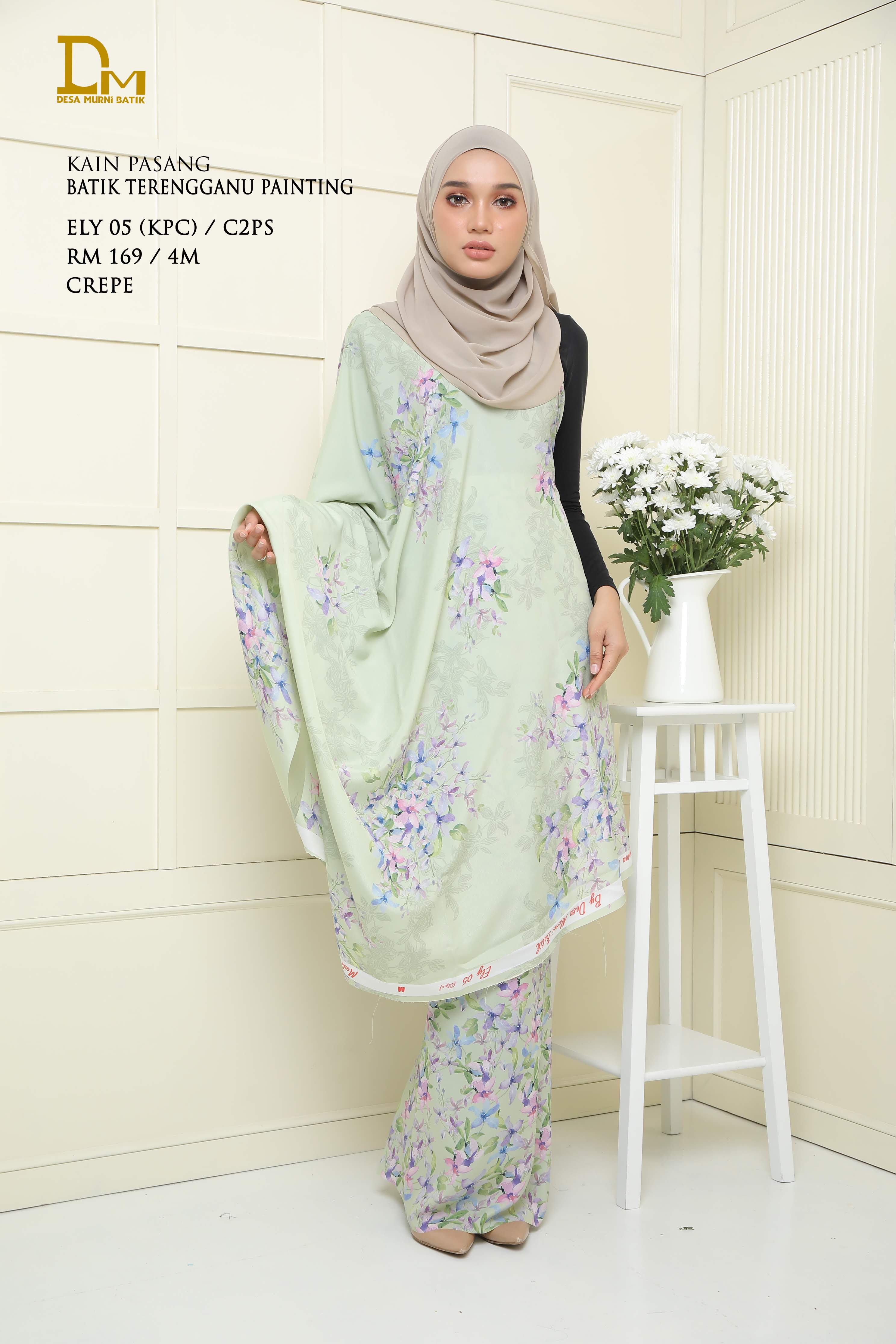 BATIK TERENGGANU PAINTING FHM 05 CREPE
