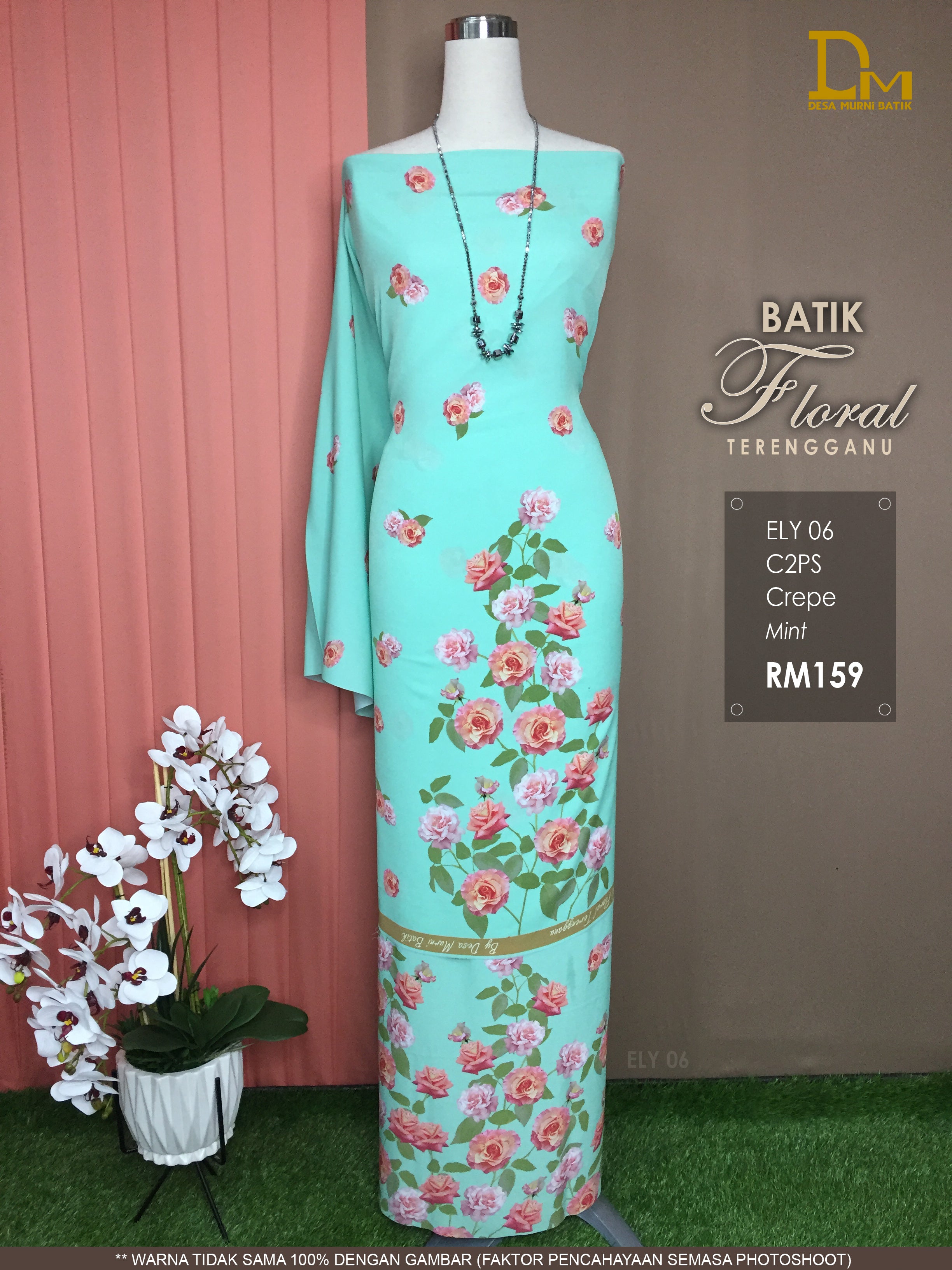 BATIK FLORAL TERENGGANU CREPE ELY 06