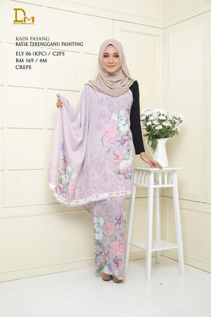 BATIK TERENGGANU PAINTING ELY 06 CREPE