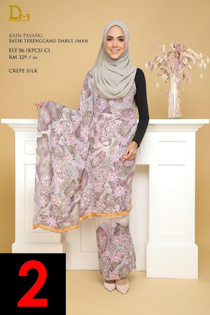 BATIK TERENGGANU DARUL IMAN CREPE SILK ELY 06