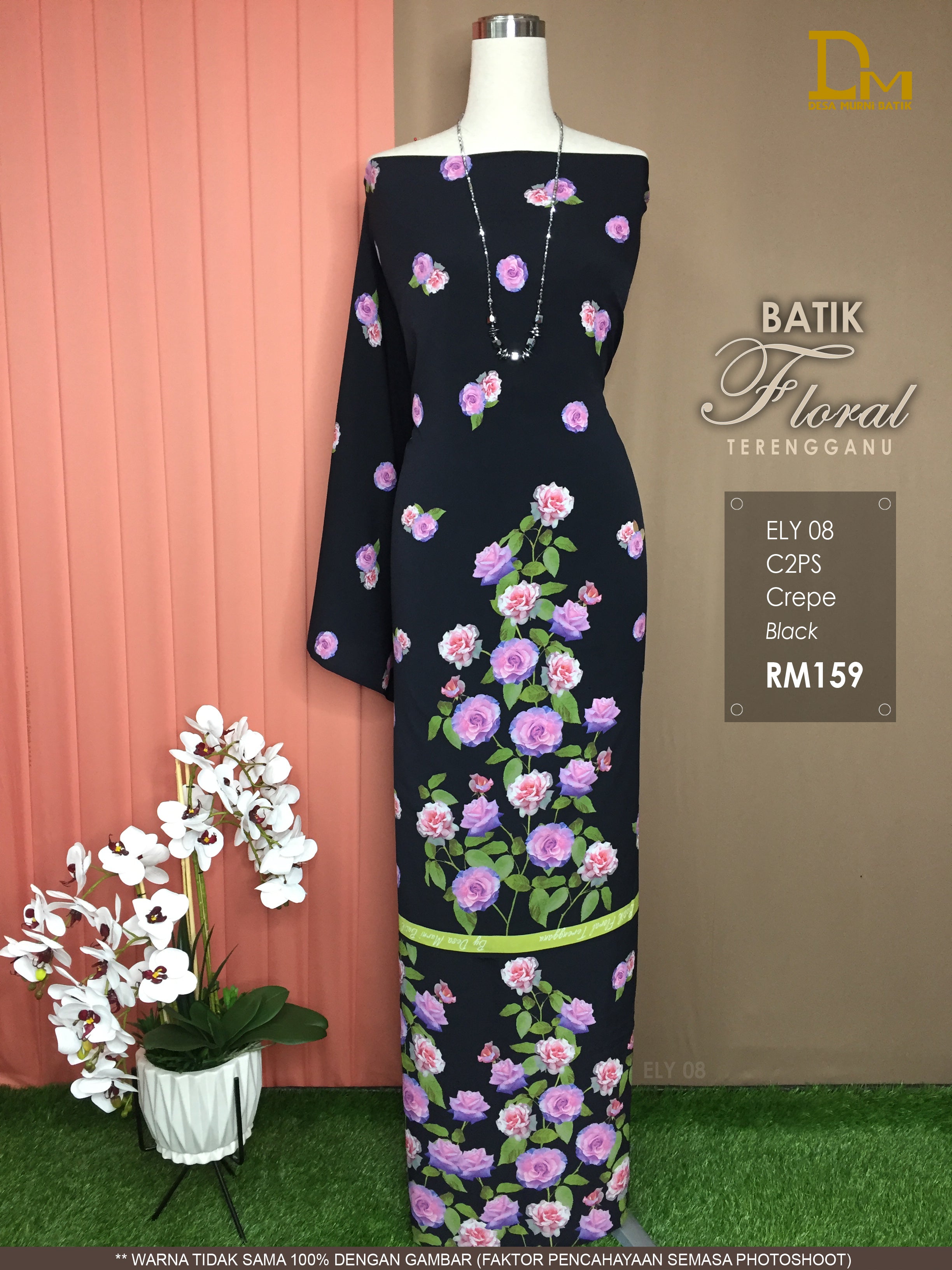 BATIK FLORAL TERENGGANU CREPE ELY 08