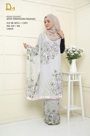 BATIK TERENGGANU PAINTING ELY 08 CREPE