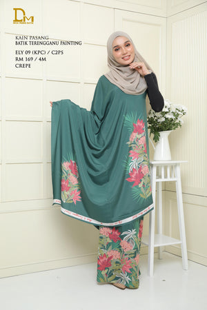 BATIK TERENGGANU PAINTING ELY 09 CREPE