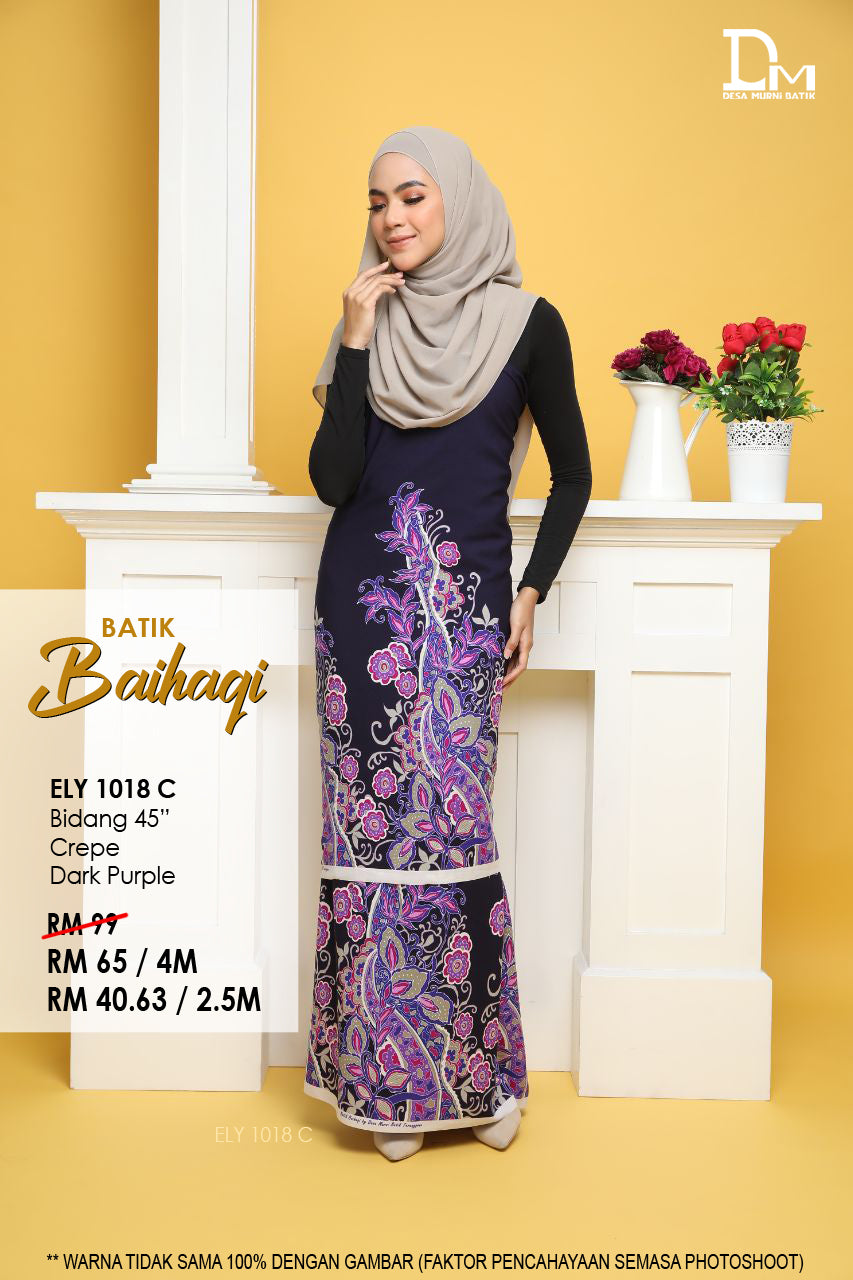 BAIHAQI ELY 1018 C UNGU GELAP