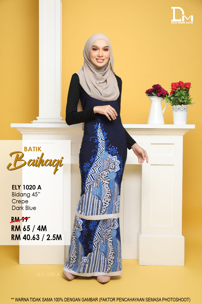 BAIHAQI ELY 1020 BIRU GELAP