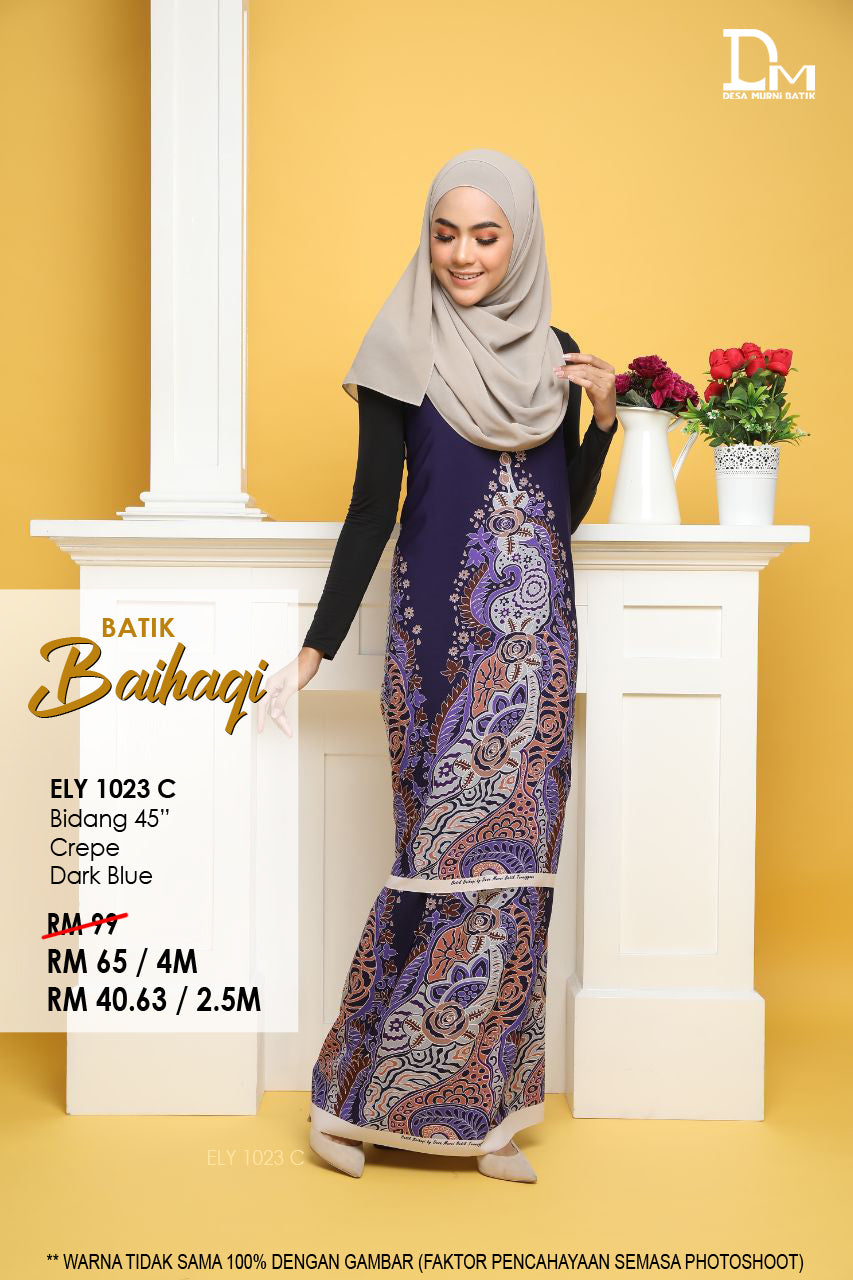 BAIHAQI ELY 1023 C BIRU GELAP