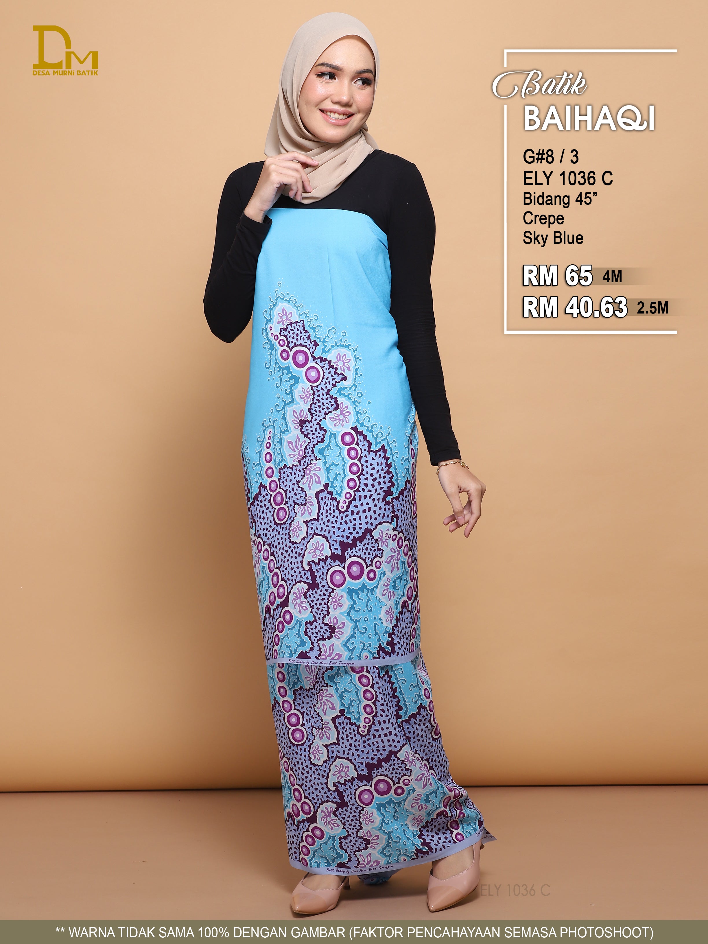 BAIHAQI G 8-3 BIRU LANGIT