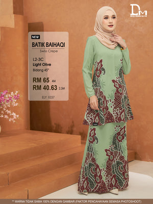 BAIHAQI L 2-3 LIGHT OLIVE