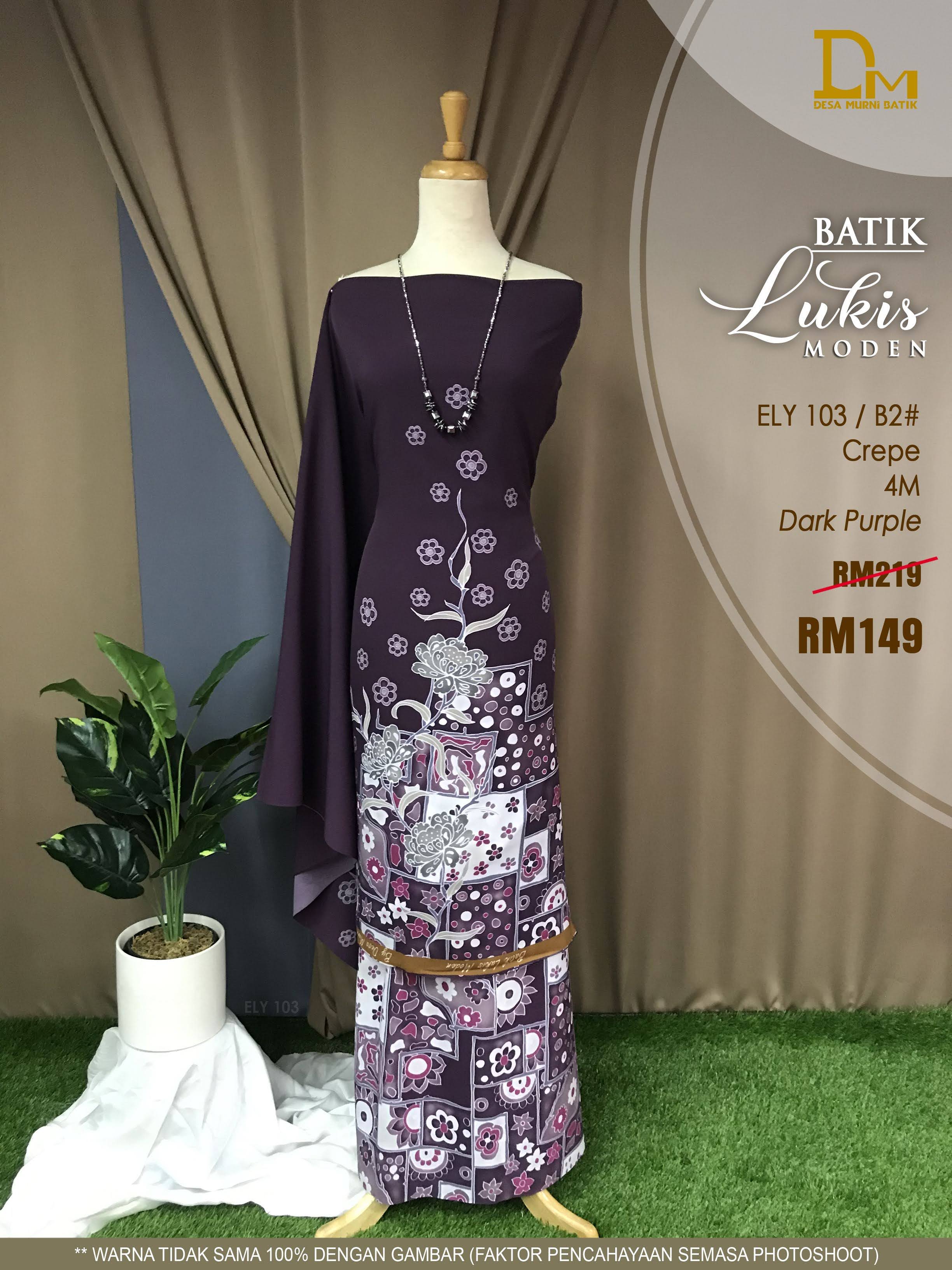 BATIK LUKIS MODEN CREPE ELY 103