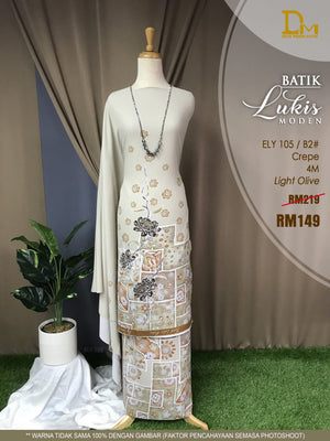 BATIK LUKIS MODEN CREPE ELY 105