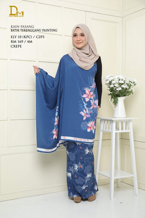 BATIK TERENGGANU PAINTING ELY10 CREPE