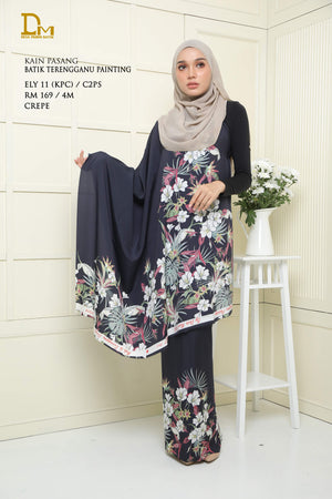 BATIK TERENGGANU PAINTING ELY 11 CREPE