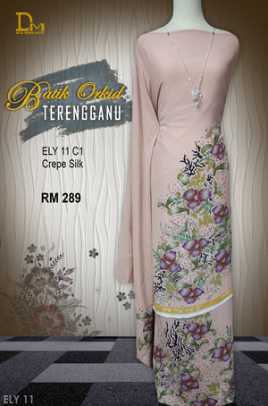 BATIK ORKID TERENGGANU CREPE SILK ELY 11