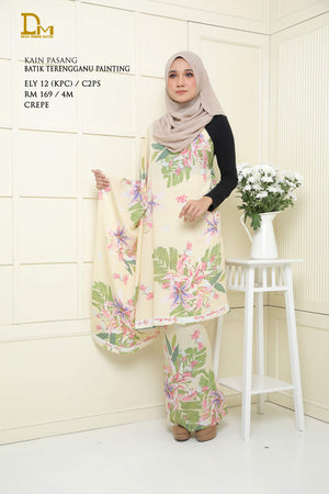 BATIK TERENGGANU PAINTING ELY 12 CREPE