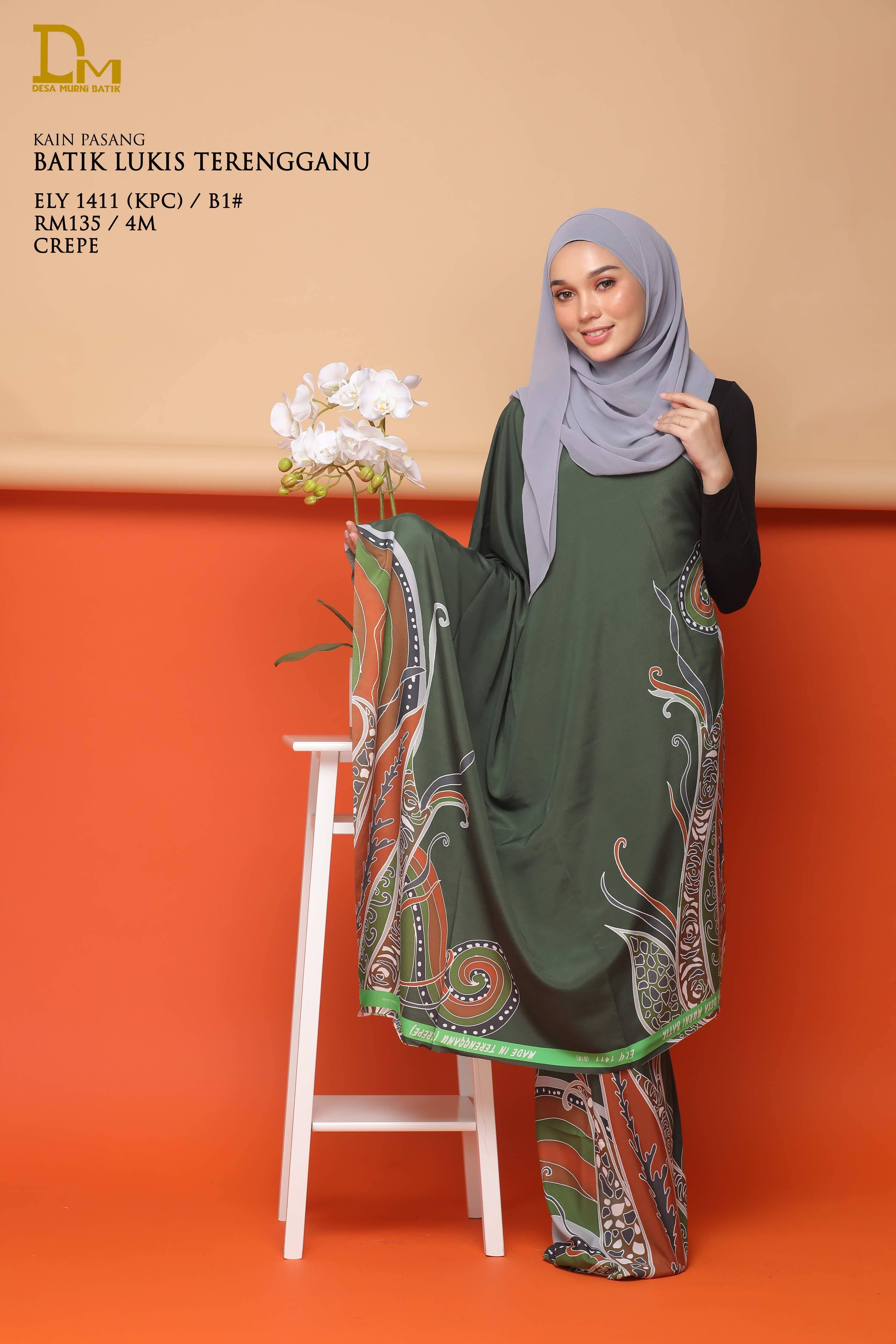 BATIK LUKIS TERENGGANU CREPE ELY 1411