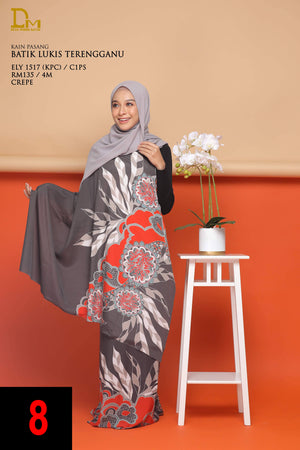 BATIK LUKIS TERENGGANU CREPE ELY 1517