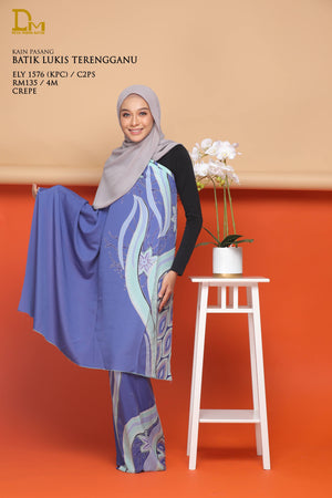 BATIK LUKIS TERENGGANU CREPE ELY 1576
