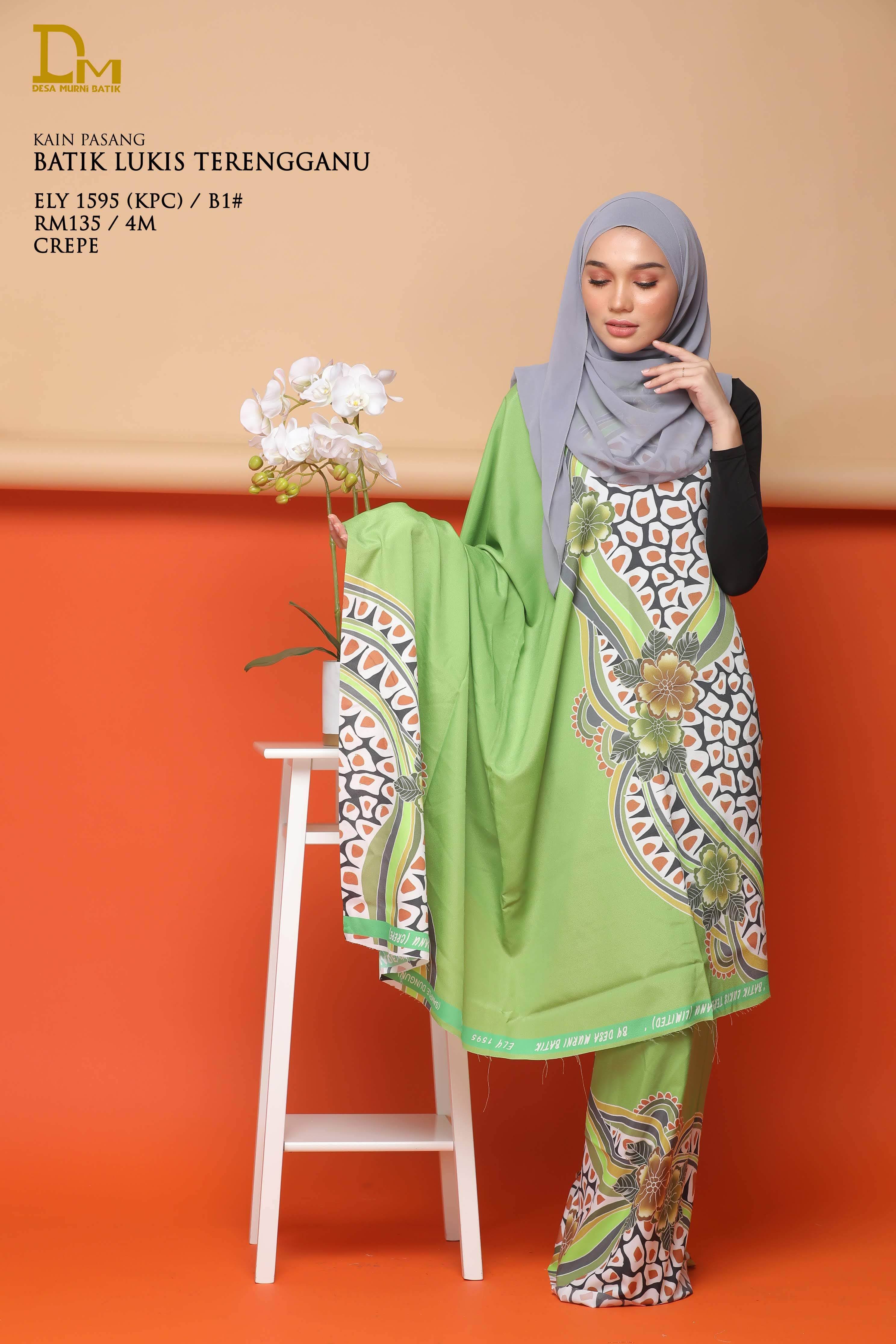 BATIK LUKIS TERENGGANU CREPE ELY 1595