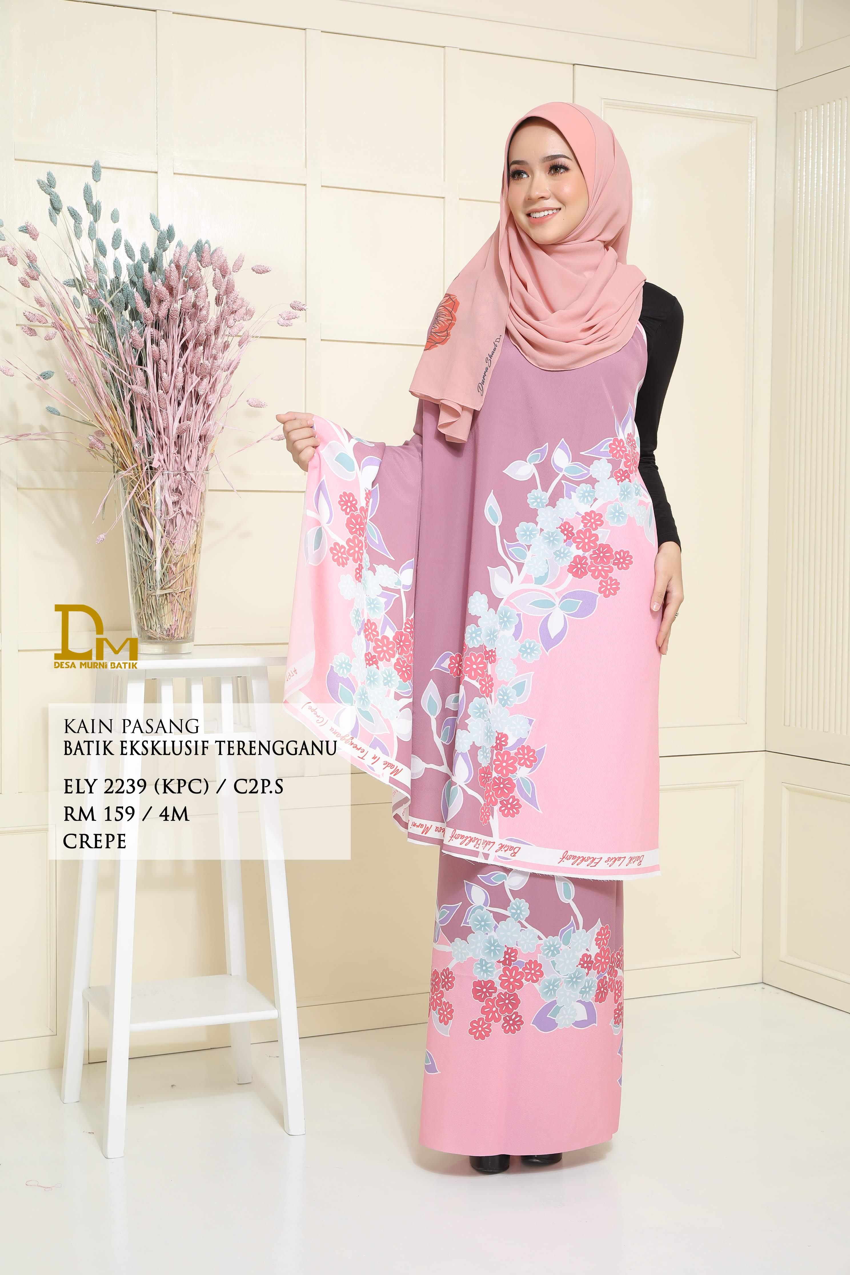 BATIK EKSKLUSIF TERENGGANU CREPE ELY 2239