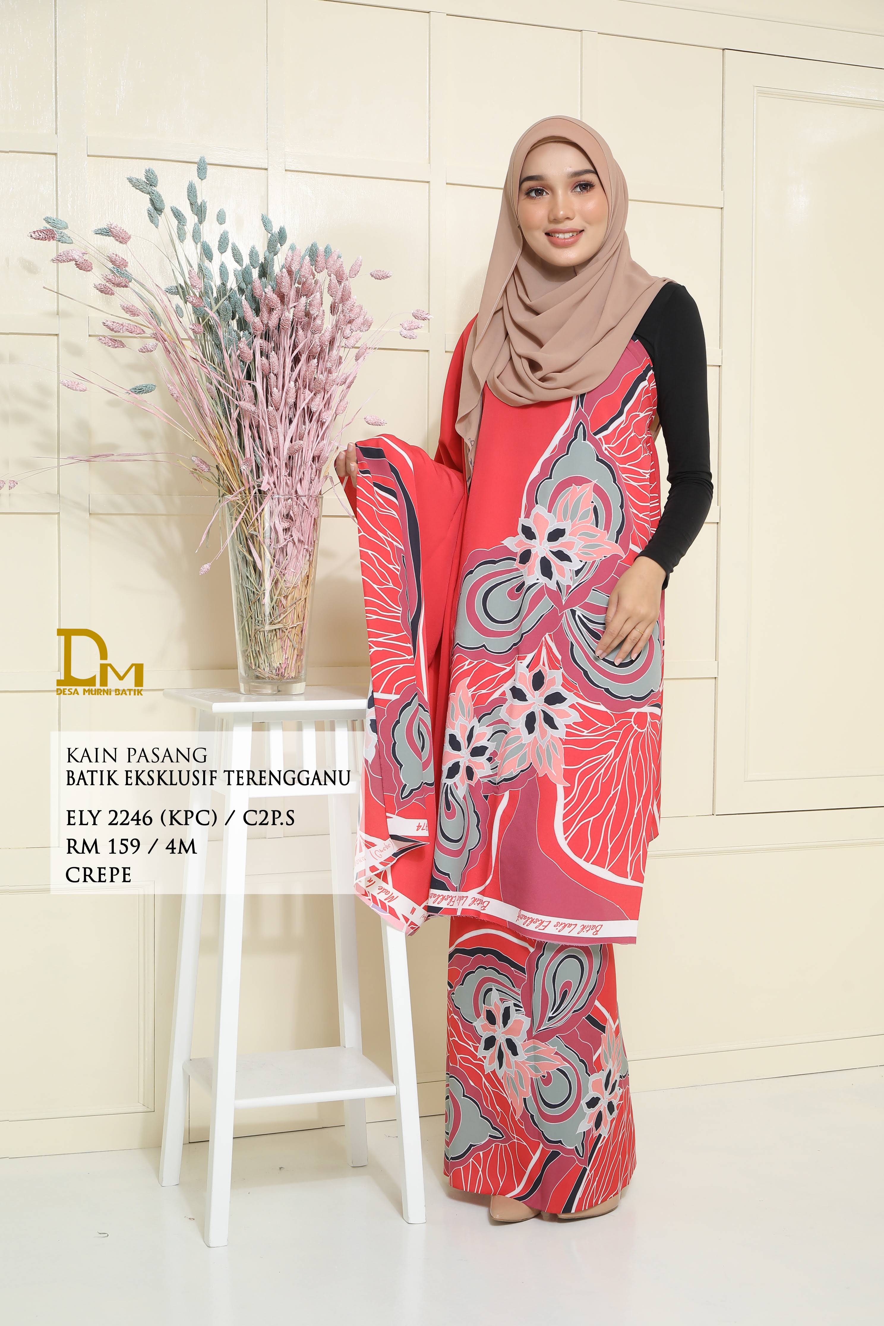 BATIK EKSKLUSIF TERENGGANU CREPE ELY 2246