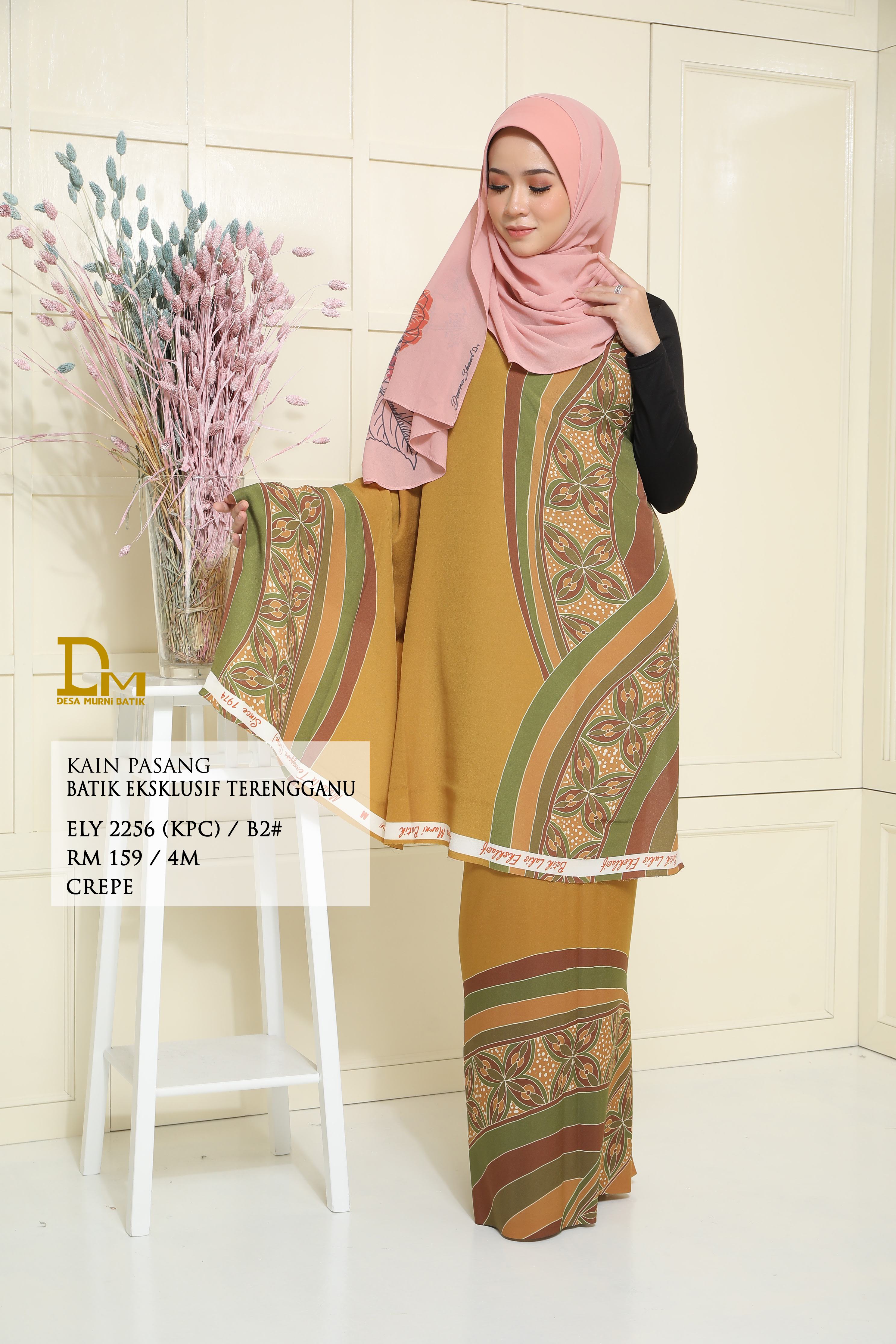 BATIK EKSKLUSIF TERENGGANU CREPE ELY 2256