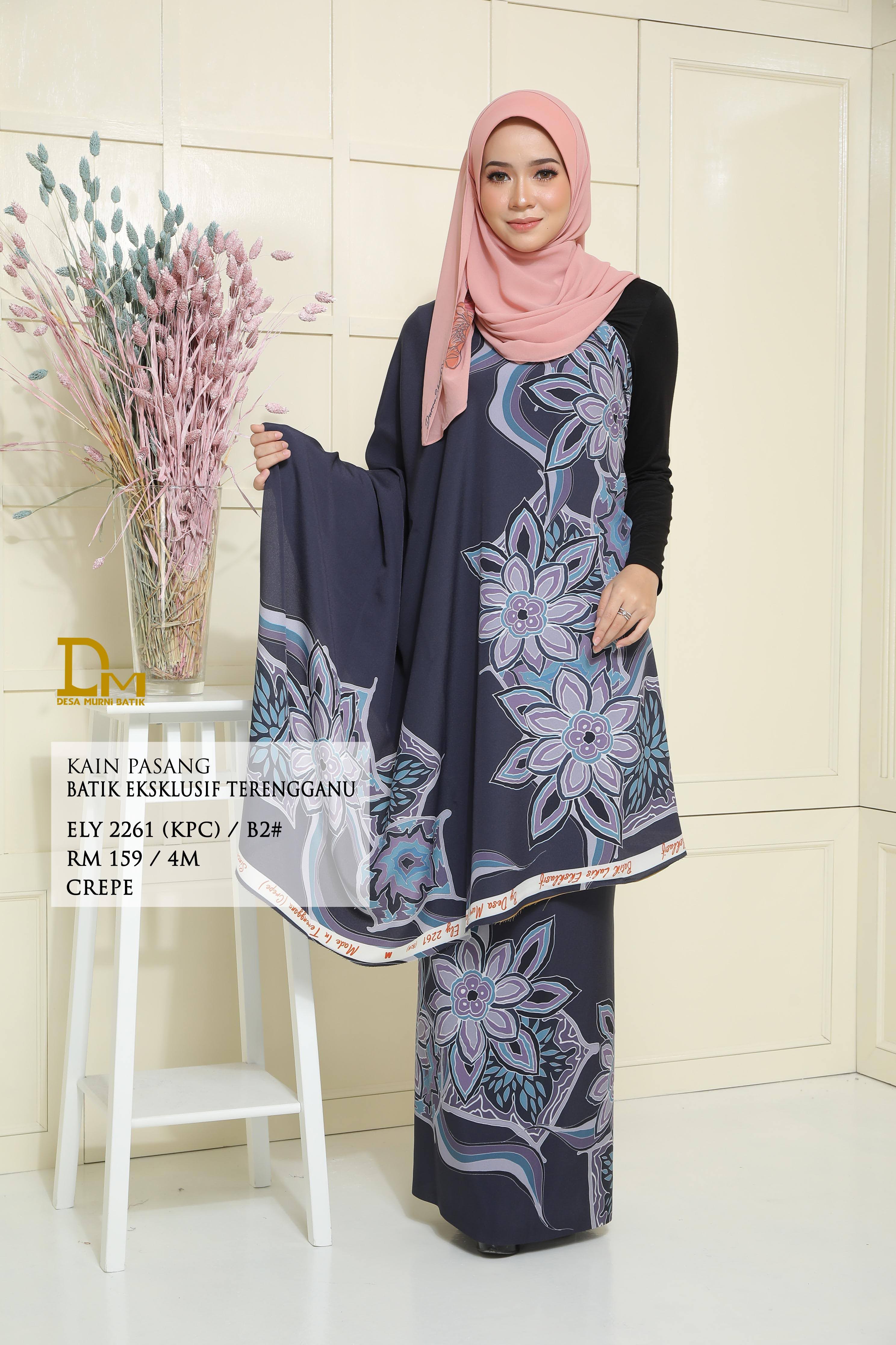 BATIK EKSKLUSIF TERENGGANU CREPE ELY 2261
